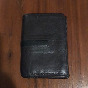 Boss 6 card genuine leather wallet